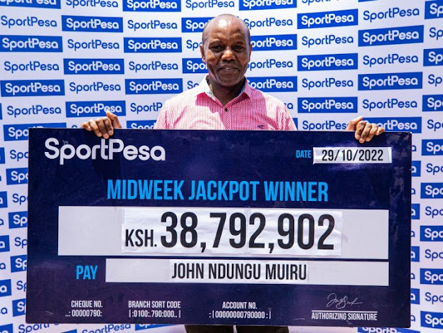 Who is John Ndung'u Muiru SportPesa Jackpot winner 2022