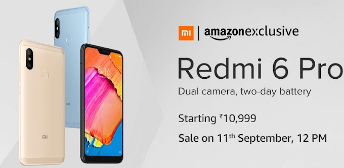 Buy Redmi 6 Pro starts from Rs.10999