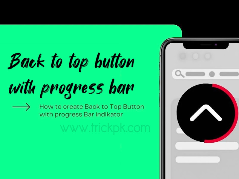 How to Add Back To top Button with Progress Bar Animation