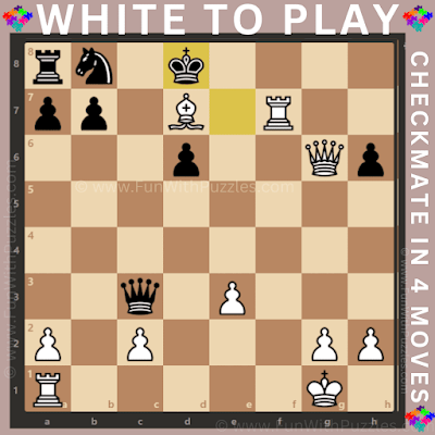 Chess Puzzle Challenge: White to Play and checkmate in 4-Moves