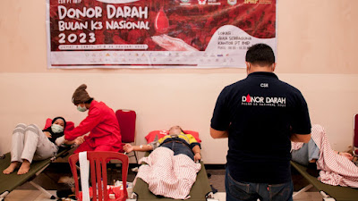 Donor Darah Bulan K3, IMIP Target 400 Kantong