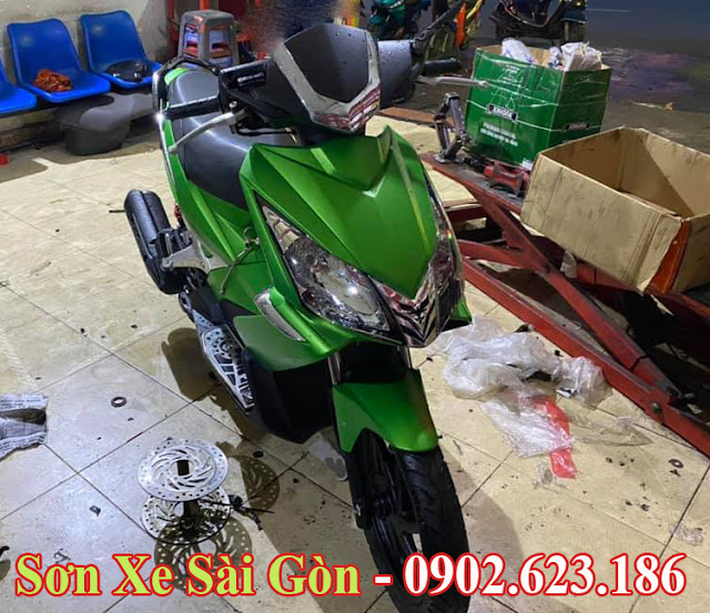 Mẫu Xe Air Blade sơn màu xanh Z1000 cực đẹp