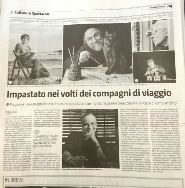 Io non ritratto: Peppino impastato una storia collettiva. Museo #MeTe di Siculiana