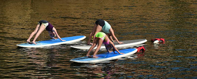 pose and asanas paddle yoga