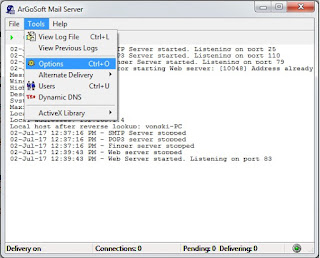 Cara terbaik membuat email localhost ArGoSoft Mail Server