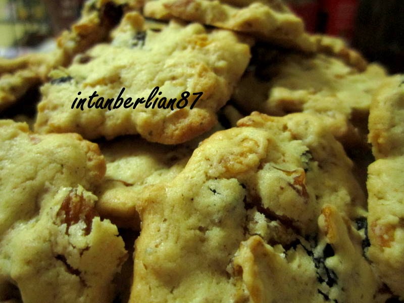 Resepi Raisin Cookies @ Biskut kismis yang sangat soft and 