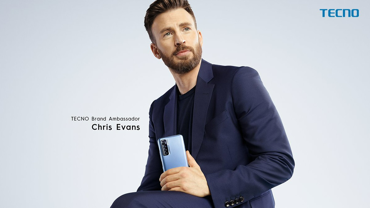 TECNO Mobile Chris Evans Global Celebrity Endorser