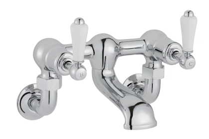 Chester Lever Wall Mounted Bath Filler - Nickel