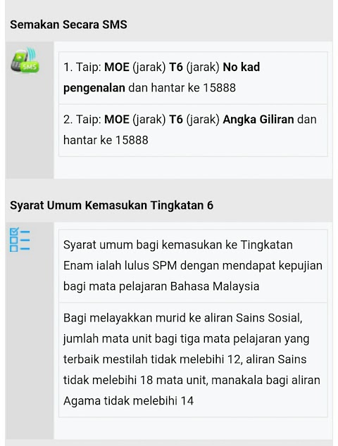 keputusan rayuan matrikulasi 2017