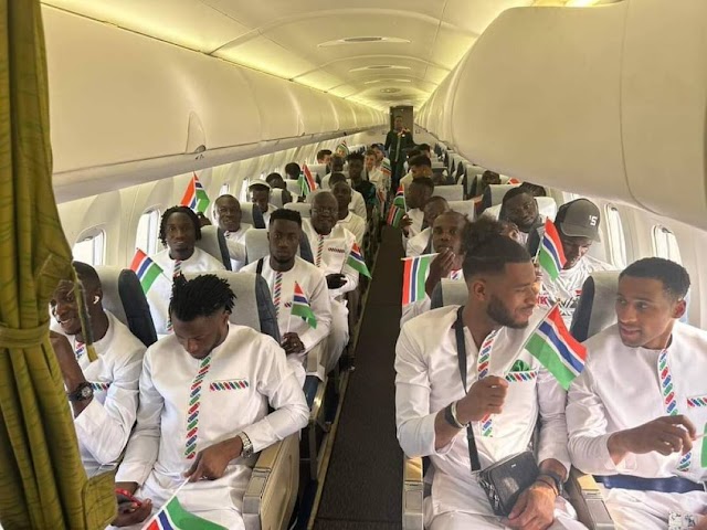 Gambia Returns back home from Afcon