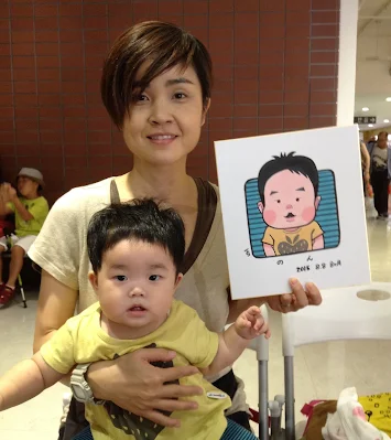 東京タワー　似顔絵　caricature Tokyo tower