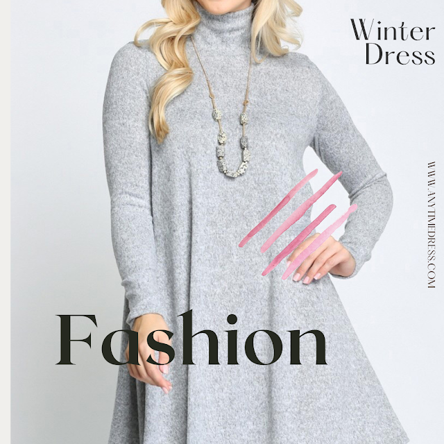 High Neck Winter Dress Designs  | Any Time Dress Winter Collection
