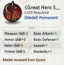 Medal 24 Hero Permanen