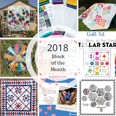 Block of the Month + Sew Alongs for 2018