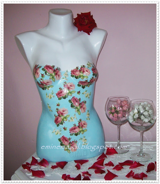 dress form decoupage, diy dress form