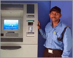 security guard at ATM