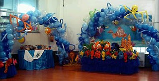 Children parties, Nemo decorations