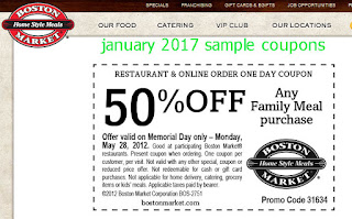 Boston Market Coupons