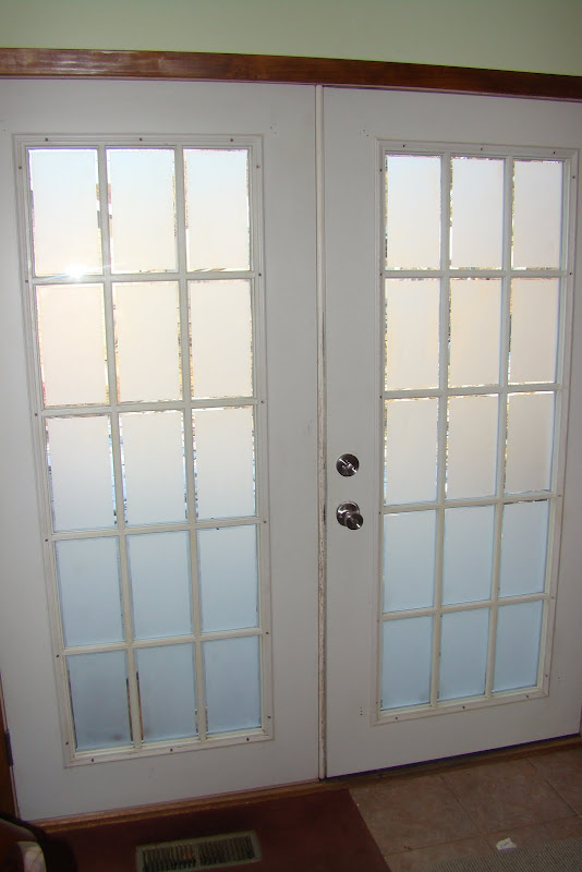 Frosted Glass on French Doors title=