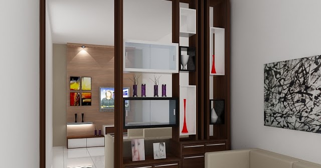 Kitchenset Pelangi Desain Interior Partisi pembatas ruang 