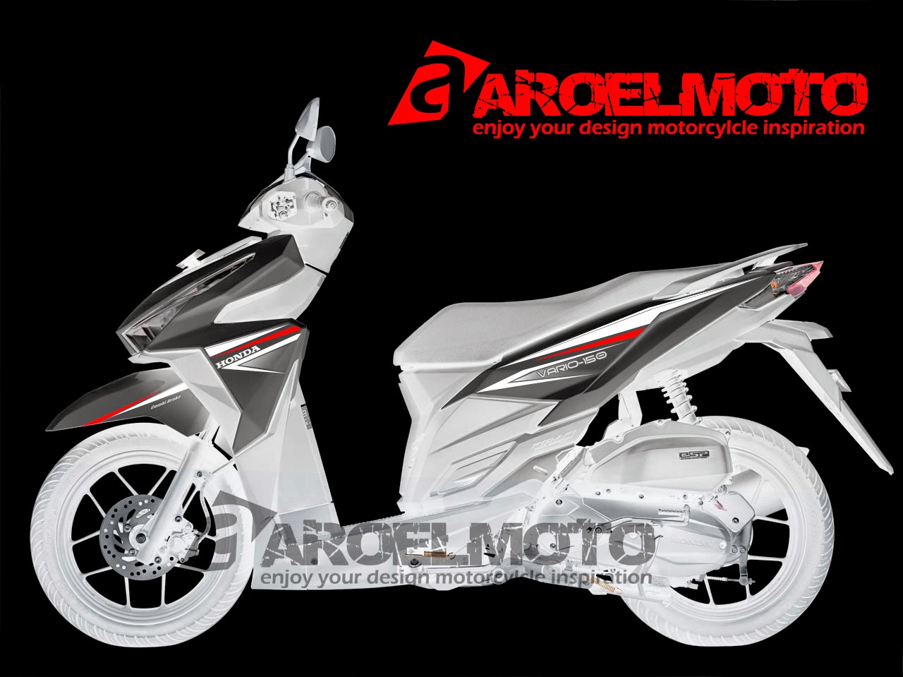 AROELMOTOcom Vario 150 Simple Striping Ala AROELMOTO