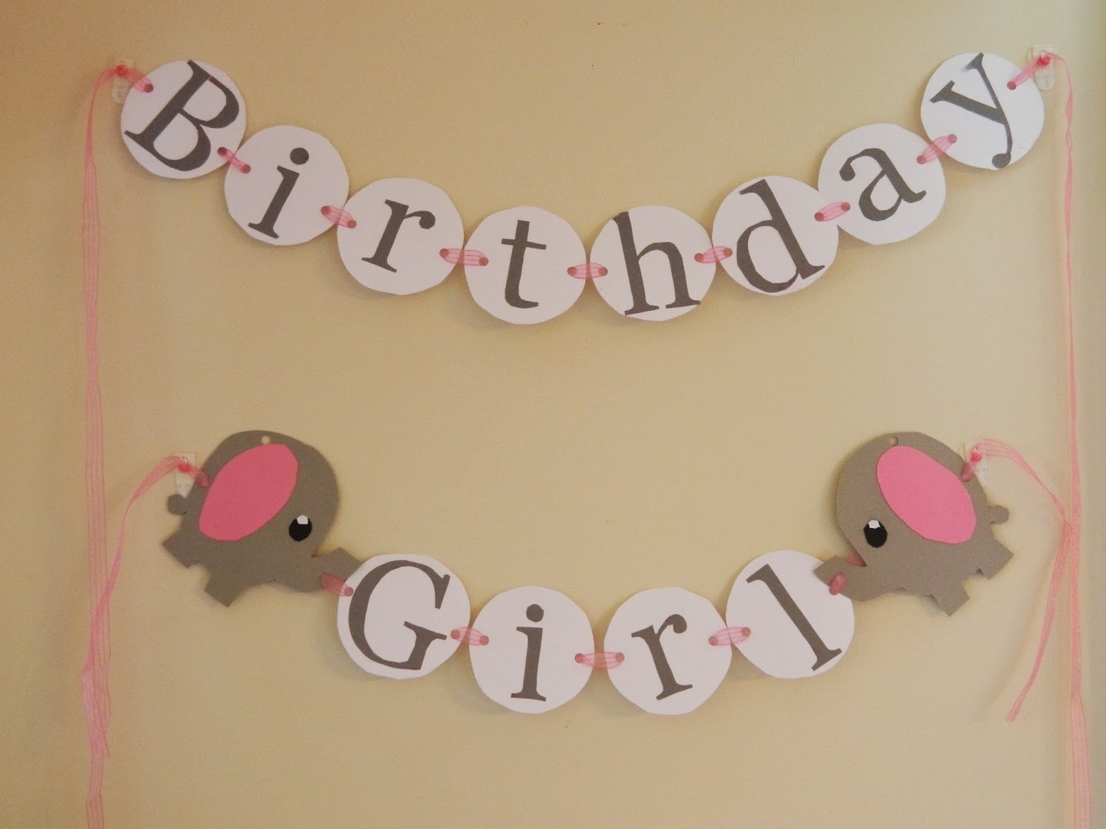 The Crafty Mom Pink Elephant  1st Birthday  Party  Theme  DIY 