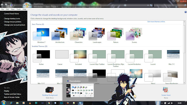 Ao No Exorcist: Kyoto Fujouou-hen Windows 7 Theme