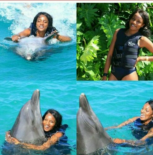 Seyi Shay Paying with Dolphin