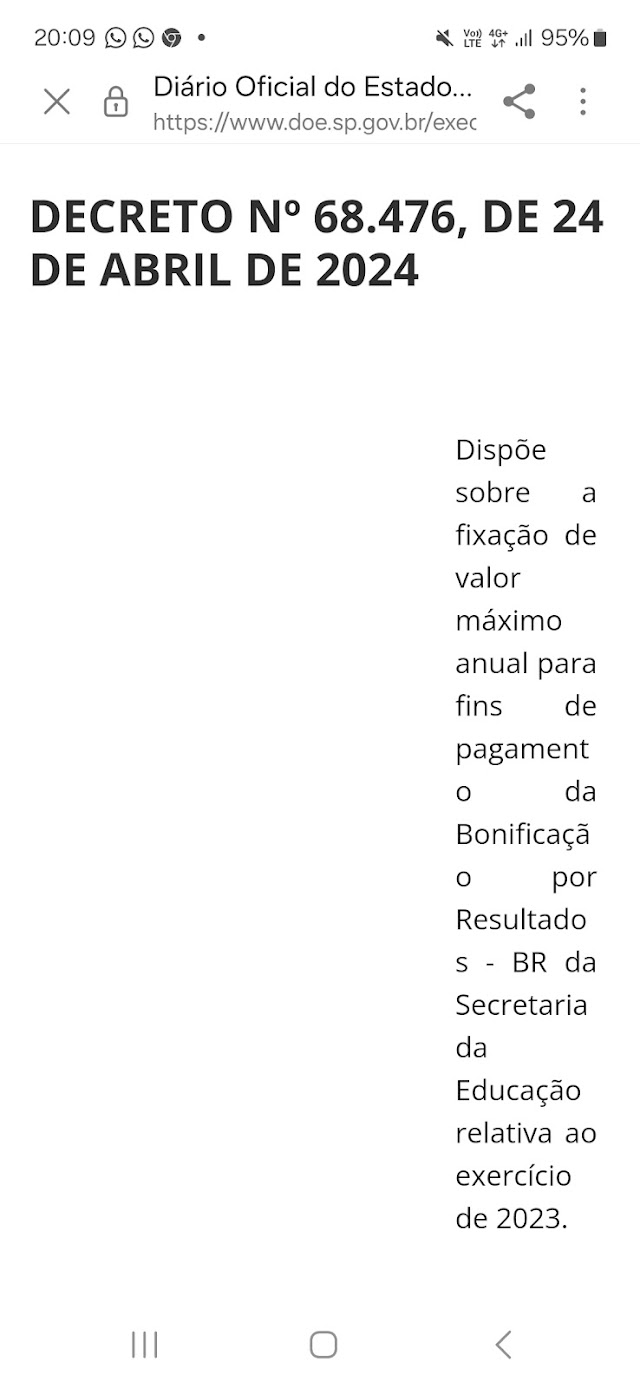 Governo de SP publica decreto do teto máximo do bônus