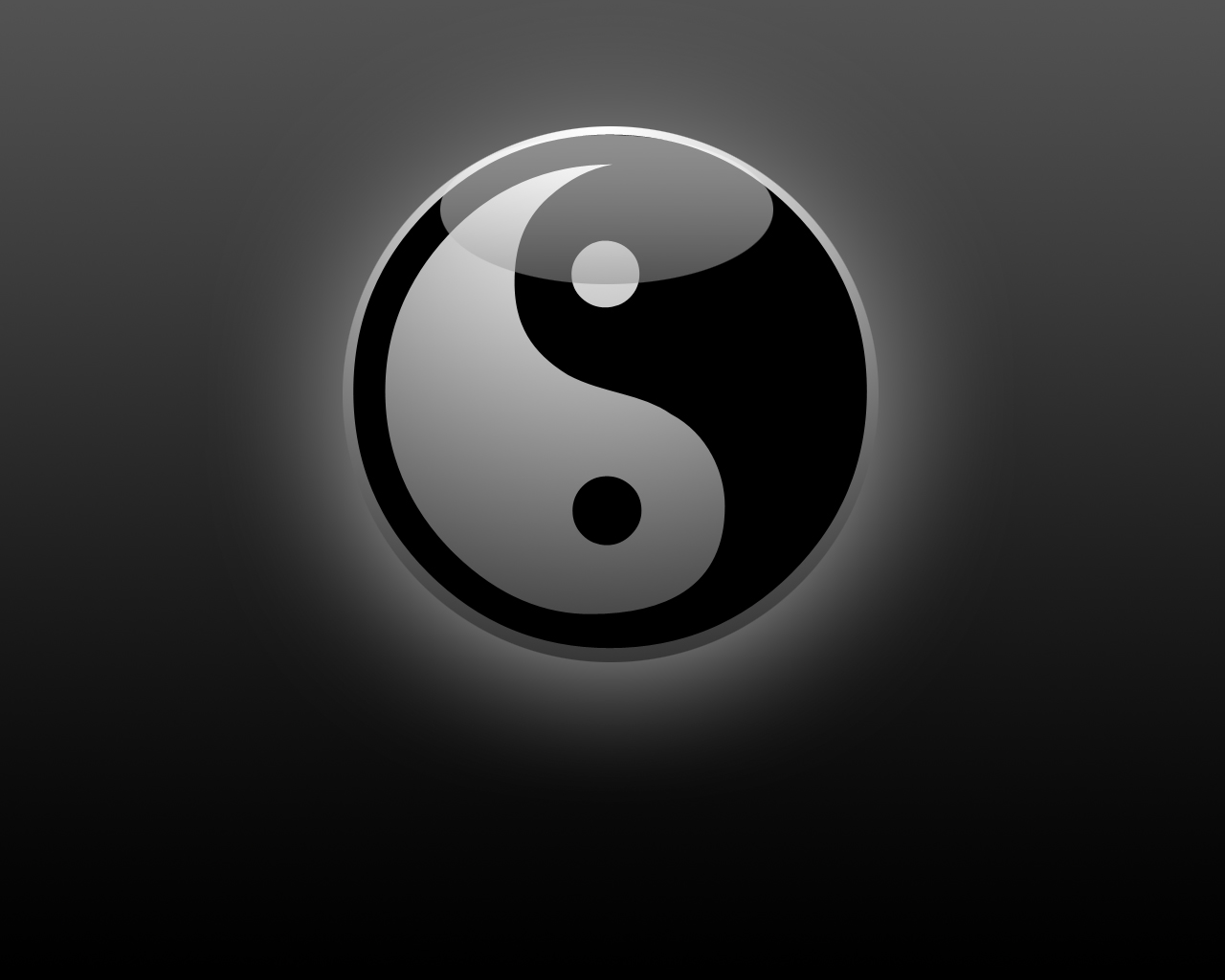 wallpapernarium: Yin yang wallpaper sencillo