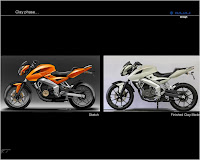 Pulsar 200NS Development Sketches