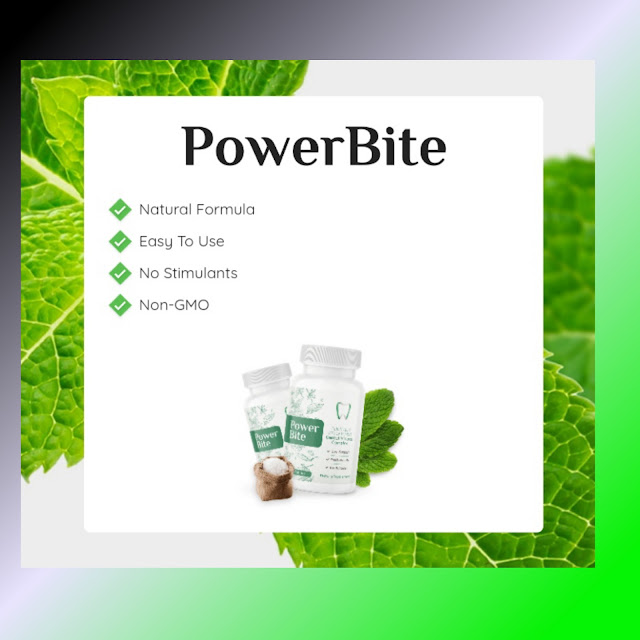 Power bite is the best natural way to stop the growth of the germs that cause gum disease, tartar buildup, and tooth decay. PowerBite is a natural supplement that has lots of power, with ingredients that are made to work together in a candy-like shape for easy eating.