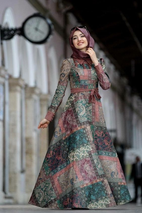 25 Model Baju Gamis Muslimah  Masakini Untuk Pesta dan 