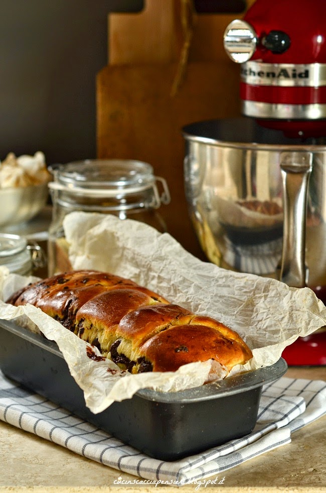 Pan brioche al cioccolato a lievitazione naturale