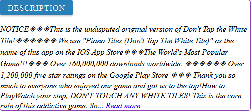Don't Tap The White Tile game review