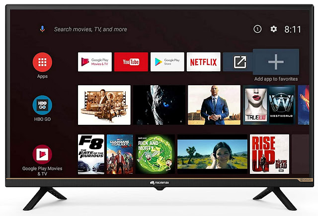 Micromax 81 cm (32 inches) HD Ready LED Smart Certified Android TV