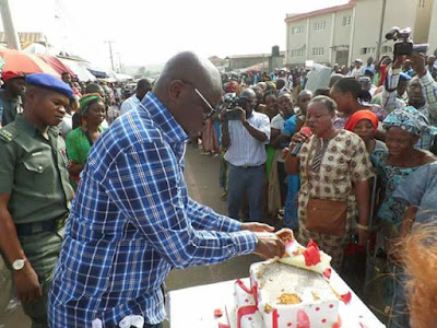 Fayose Celebrates His 56th Birthday On The Streets Of Ado-Ekiti Today.. See Photos