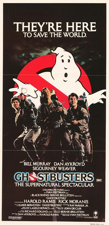 The Geeky Nerfherder: Movie Poster Art: Ghostbusters (1984)