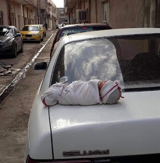قوة امنية تتوصل لإمراة رمت رضيعاً في شارع بالموصل