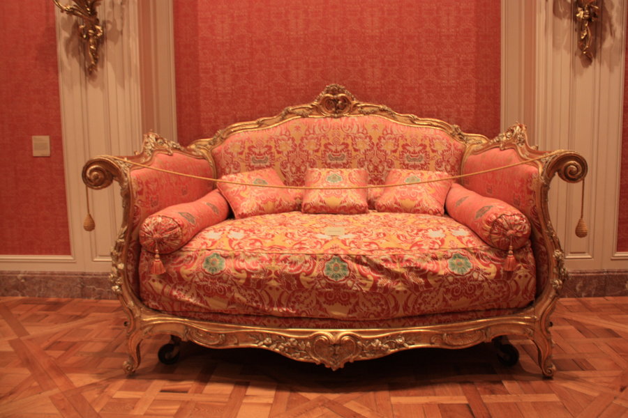 Antique \u0026 Italian Classic Furniture: Rococo Style Sofa Furniture in Antique Gold Leaf Finish