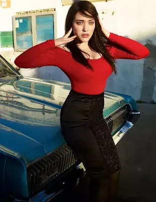 Red Beauty Of Kat Dennings