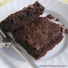 Brownies - Chew, Not Cakey, Not Gooey - The Perfect Texture / www.delightfulrepast.com