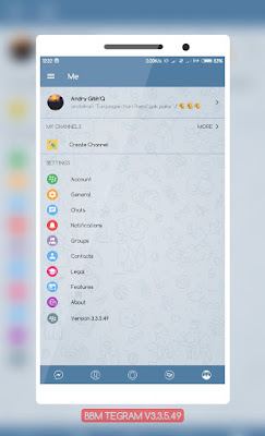 Download BBM Mod TeGram v3.3.5.49 Apk No Crop Terbaru