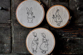 broderie de lapins