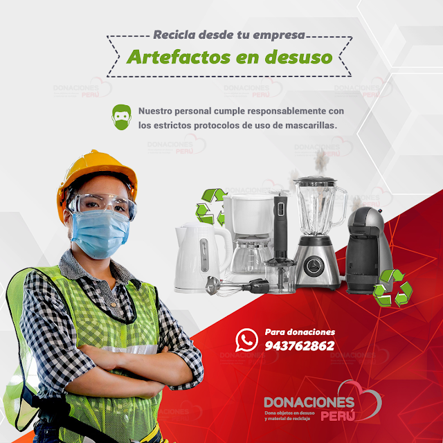 Recicla desde tu empresa artefactos en desuso