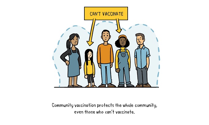 Vaccines Herd Immunity illustration