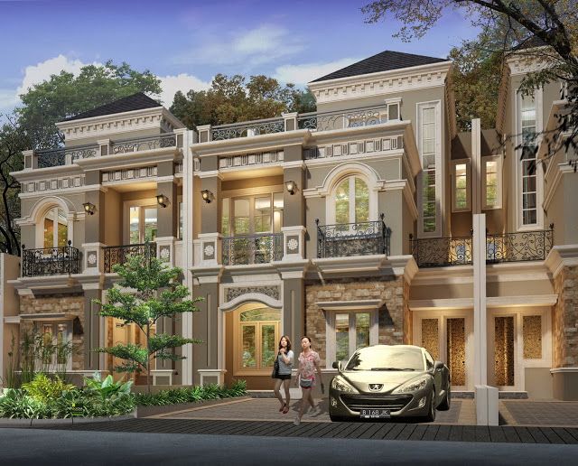 Gambar desain rumah eropa modern