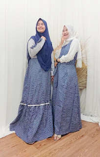 Gamis polka 2 - Alofa Hijab