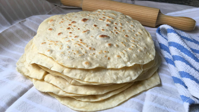 Tortillas de trigo caseras para burritos quesadillas