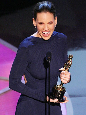 hilary swank oscar dress